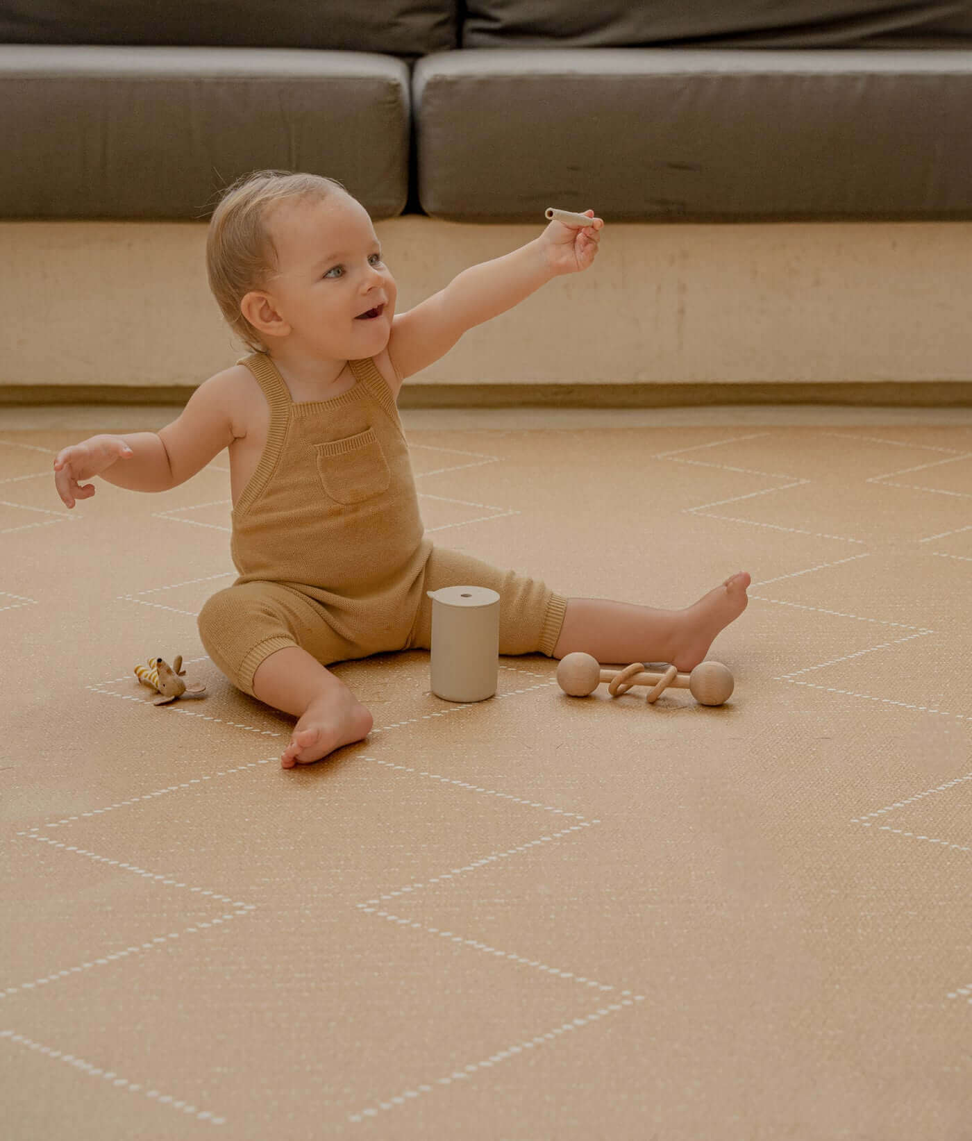 Toddlekind Premium Foam Playmat | Tulum - Sandstone