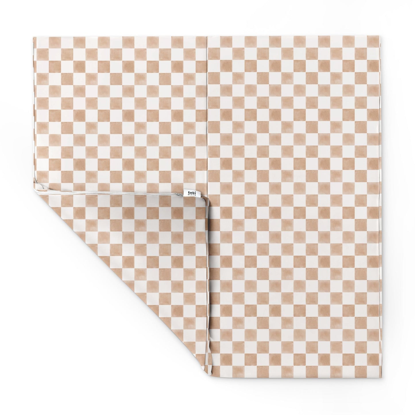 Toki Mats Checker Toffee Vegan Leather Mat