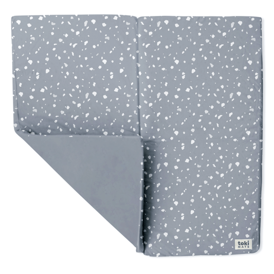 Toki Kids Terrazzo Slate Organic Cotton Mat