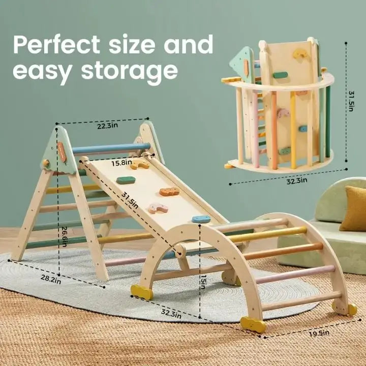 Tiny Land 7 in 1  Morandi Pikler Triangle Set