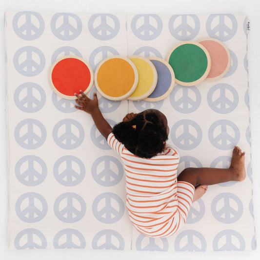 Toki Mats Peace Sign Vegan Leather Play Mat