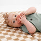 Toki Mats Checker Toffee Organic Cotton Mat