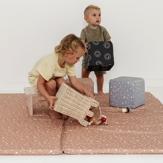 Toki Kids Terrazzo Clay Organic Cotton Mat