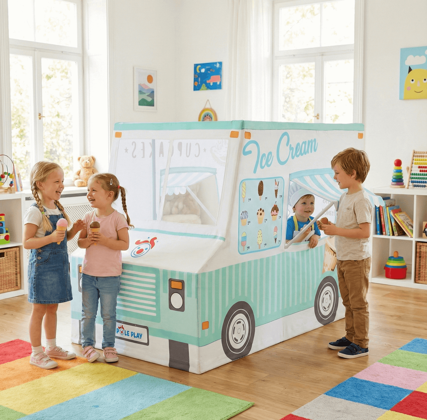 Role Play Kids Ice Cream & Cupcake Truck
