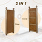 Goodevas 3 in 1 Montessori Climbing Set Triangle Ladder + Slide Board + Net