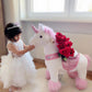 PonyCycle Pink Unicorn Ride On