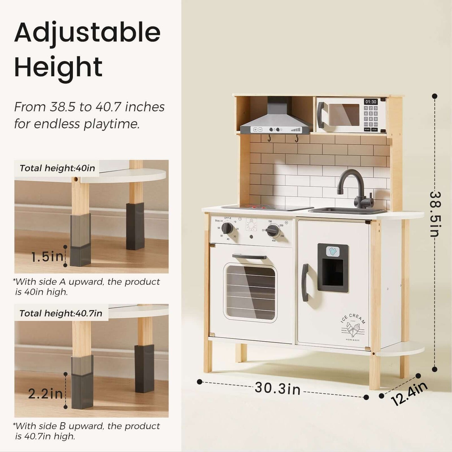 Tiny Land Interactive Play Kitchen With Sounds And Cookware