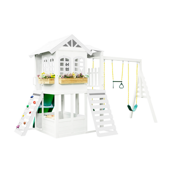 2MamaBees Reign Two Story Playhouse Custom Color