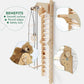 Goodevas 6 in 1 Wooden Swedish Wall Climbing Ladder Swing Set Slide Board