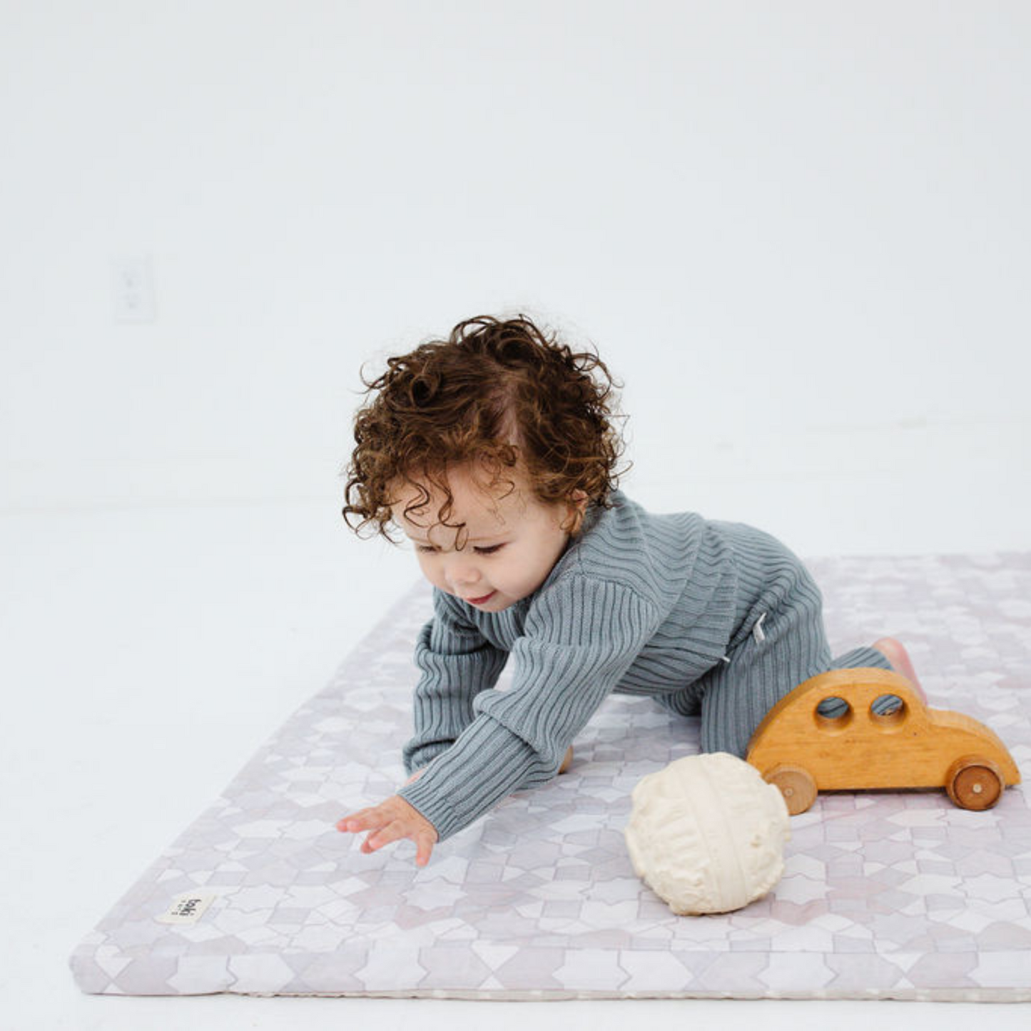 Toki Mats Grey Mosaic Play Mat