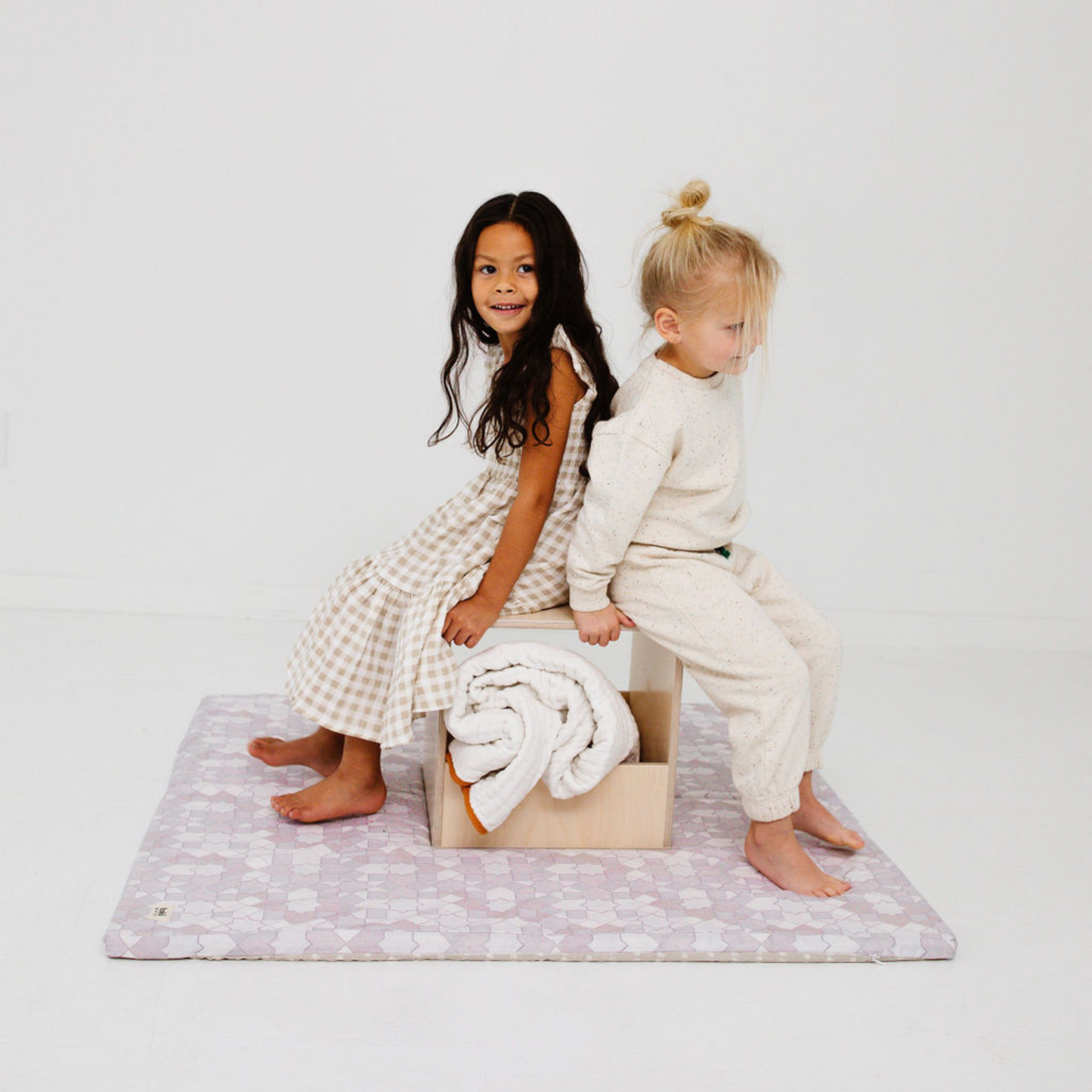 Toki Mats Grey Mosaic Play Mat