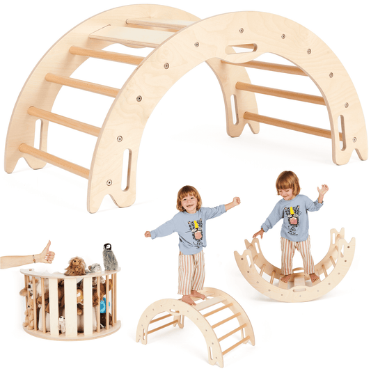 GrowGo Montessori 2-in-1 Climbing Arch And Rocker