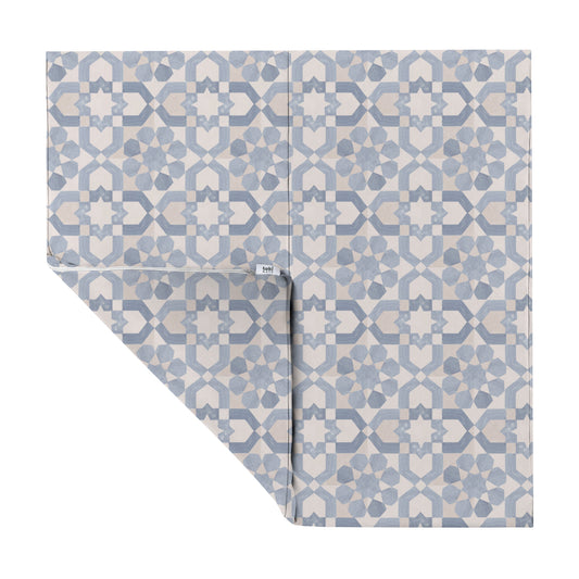 Toki Mats Blue Tile Vegan Leather Play Mat