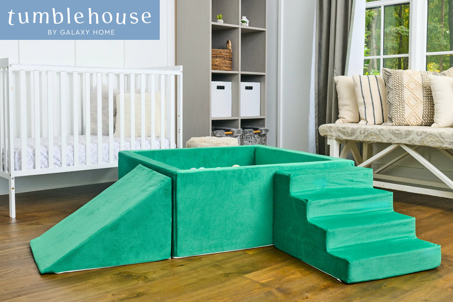 Moon Pod Tumble House Foam Ramp With Stairs