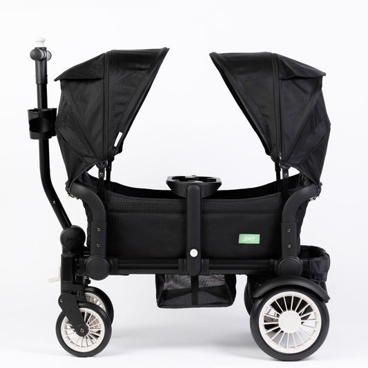 Joey Stroller Wagon Field Trip Black 2 Canopy Bundle