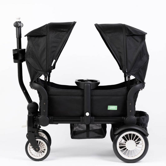 Joey Stroller Wagon Field Trip Black 2 Canopy Bundle