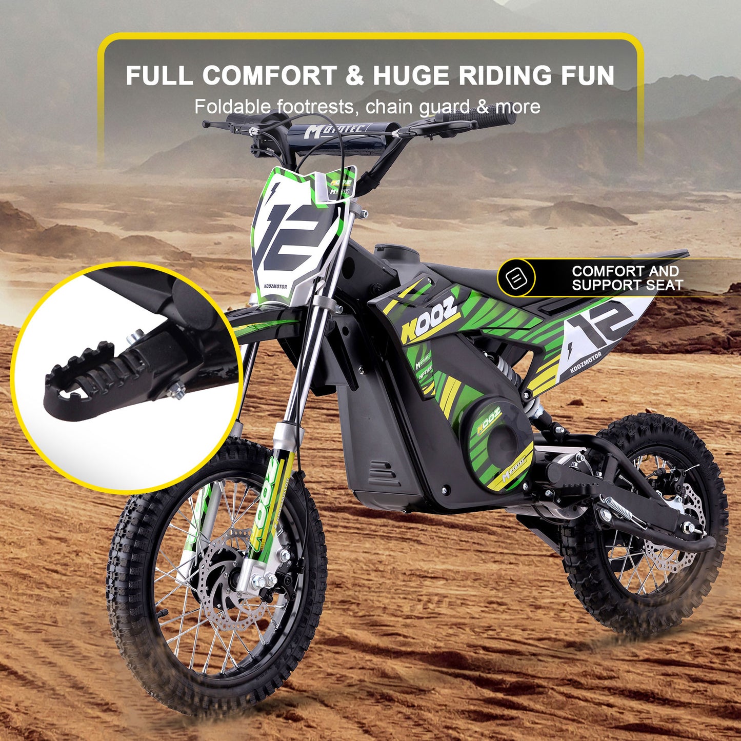 MotoTec Electric Dirt Bike HP112E