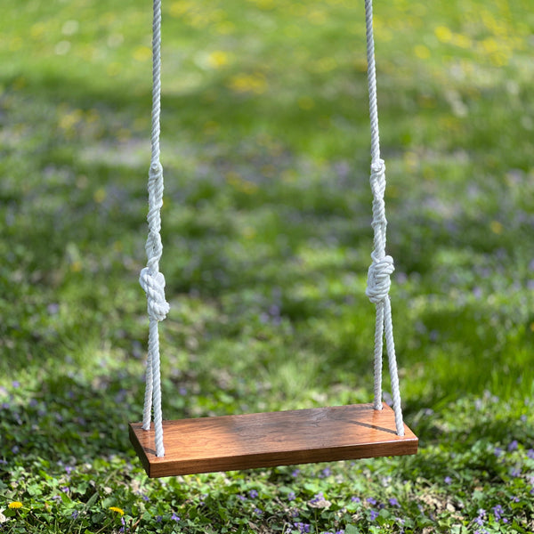 Sweet Swinging Walnut Bench Swing