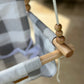 Sweet Swinging Outdoor Swing Gray Buffalo Check