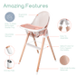 Children of Design 6 in 1 Deluxe High Chair