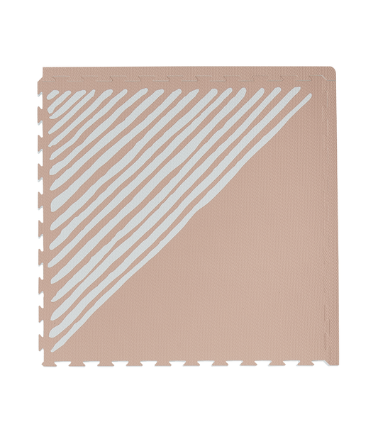 Toddlekind Premium Foam Playmat | Sandy Lines - Sea Shell