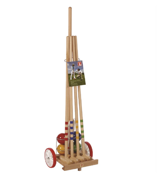 Lucio Londero 4-Player Croquet with Trolley