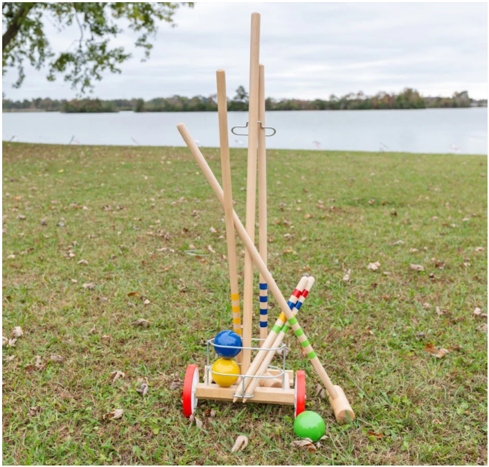 Lucio Londero 4-Player Croquet with Trolley