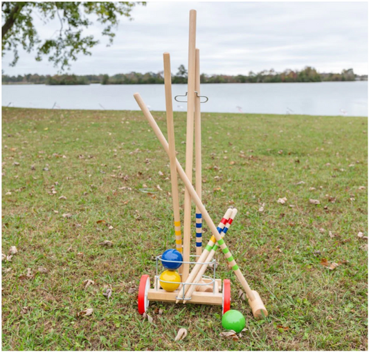 Lucio Londero 4-Player Croquet with Trolley