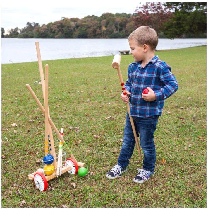 Lucio Londero 4-Player Croquet with Trolley