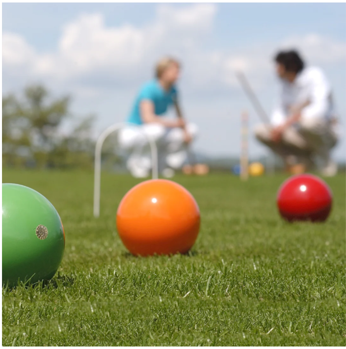 Lucio Londero 4-Player Croquet with Trolley