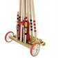 Lucio Londero 6-Player Croquet Set with Wooden Trolley