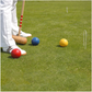 Lucio Londero 6-Player Croquet Set with Wooden Trolley