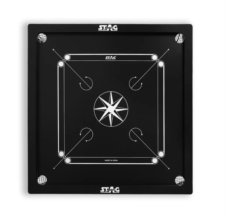 STAG Carrom Board-Black