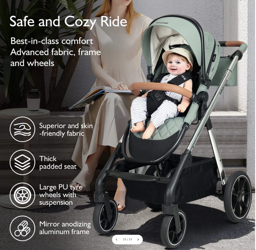 Beberoad RX 3-in-1 Baby Stroller