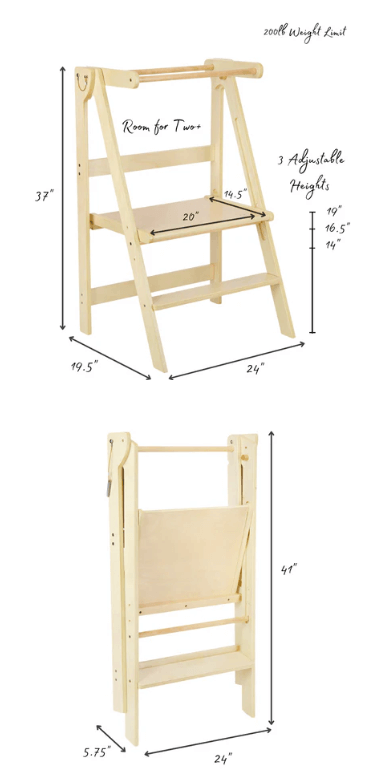 Mommy's Little Helper Adjustable Fold N' Store Learning Tower