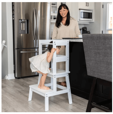 Mommy's Little Helper Classic Learning Tower Walnut White