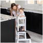 Mommy's Little Helper Classic Learning Tower Walnut White