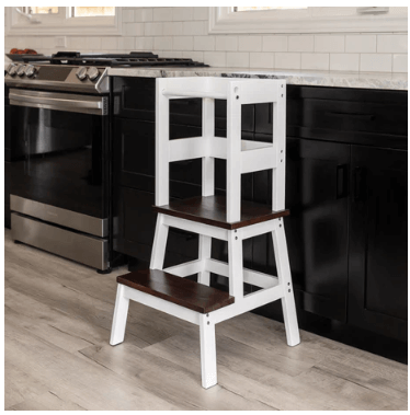 Mommy's Little Helper Classic Learning Tower Walnut White
