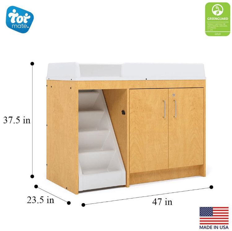Tot Mate Toddler Changing Table With Stairs