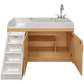 Tot Mate Toddler Changing Table With Sink and Stairs Left