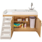 Tot Mate Toddler Changing Table With Sink and Stairs Left