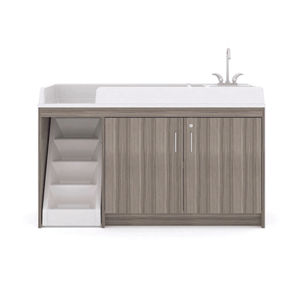 Tot Mate Toddler Changing Table With Sink and Stairs Left