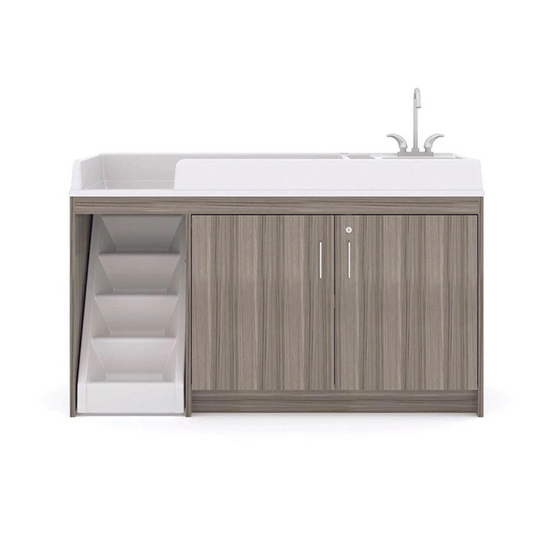 Tot Mate Toddler Changing Table With Sink and Stairs Left