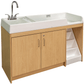 Tot Mate Toddler Changing Table With Sink and Stairs Right