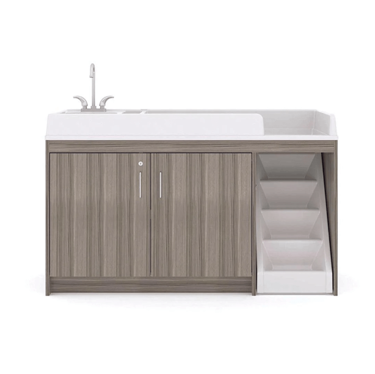 Tot Mate Toddler Changing Table With Sink and Stairs Right