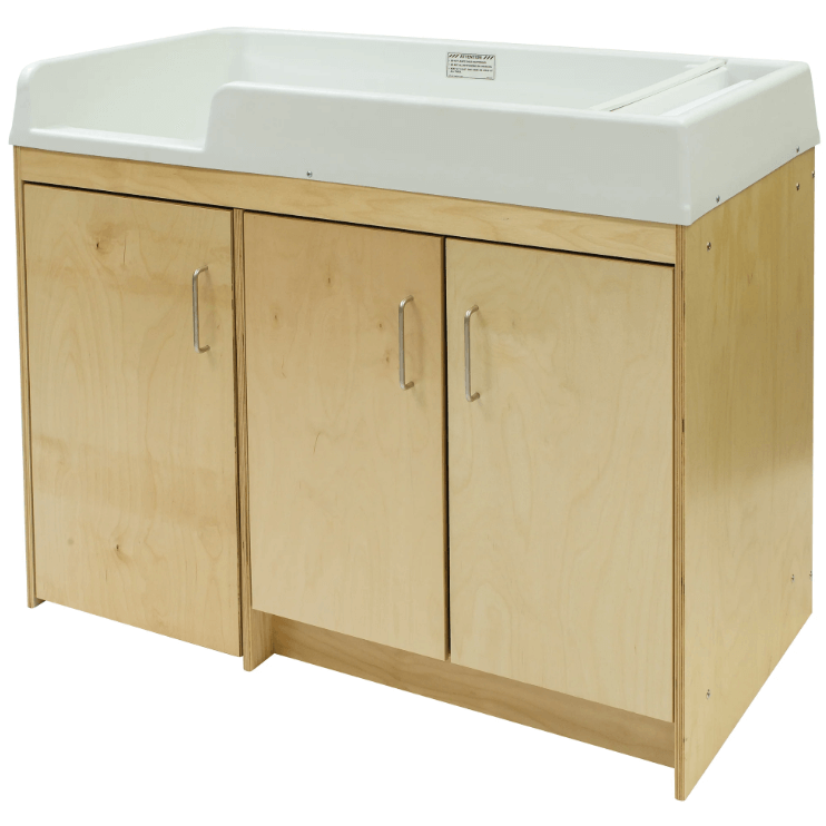 Tot Mate Birch Toddler Changing Table With Stairs