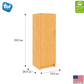 Tot Mate Single-Door Tall Storage Cabinet