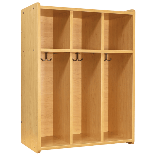 Tot Mate 3-Section Wall Locker with Cubbies