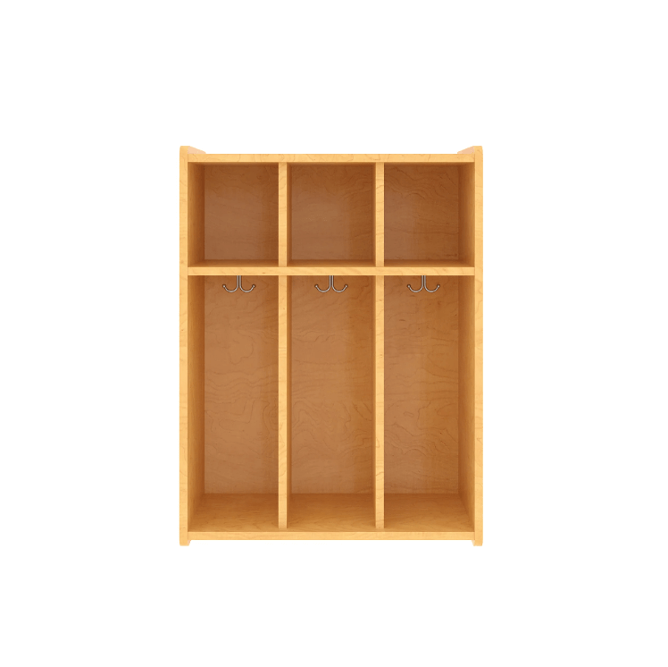 Tot Mate 3-Section Wall Locker with Cubbies