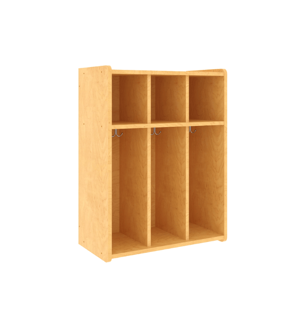 Tot Mate 3-Section Wall Locker with Cubbies